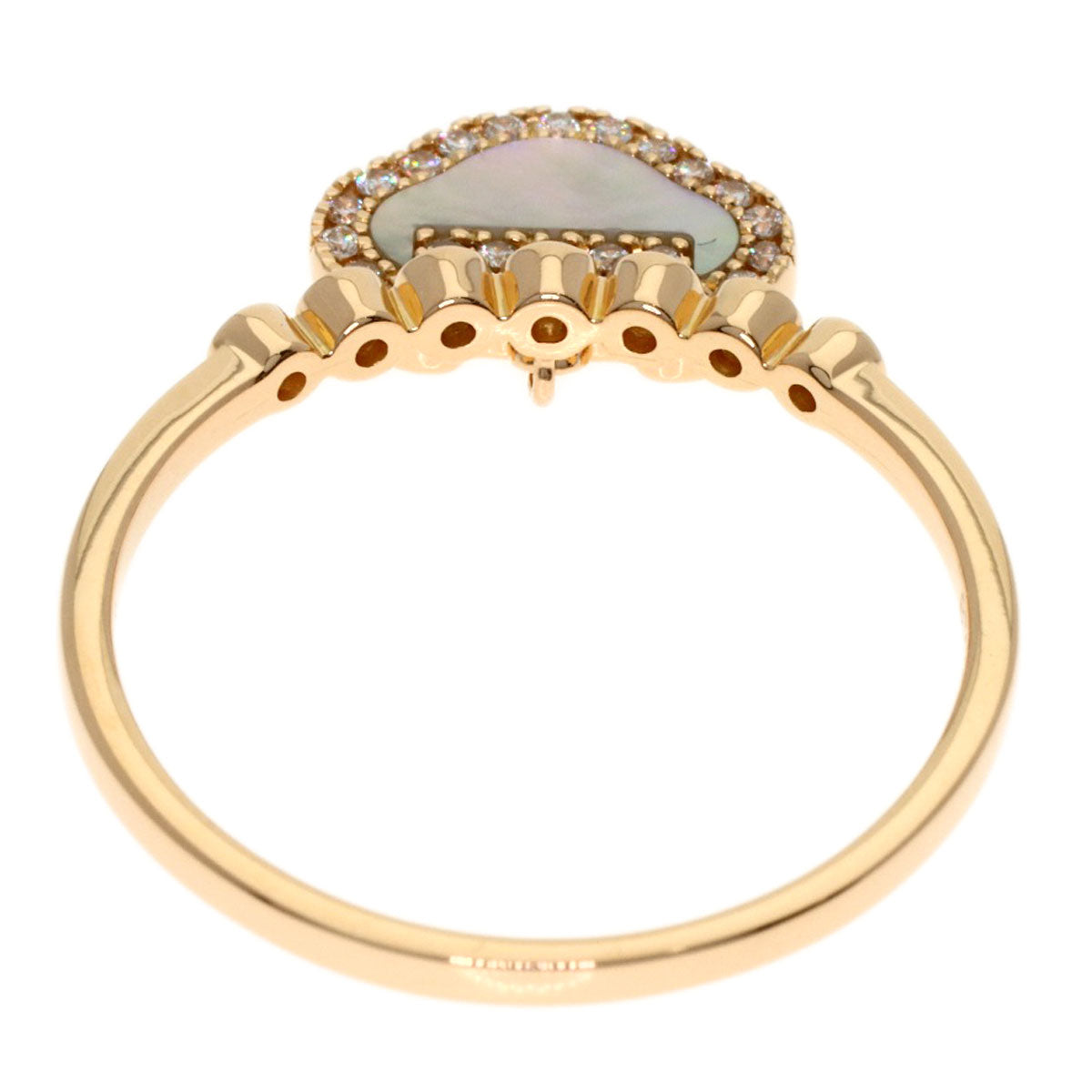 Qeelin Petite UE Diamond Ring K18 Pink Gold Ladies [Used]