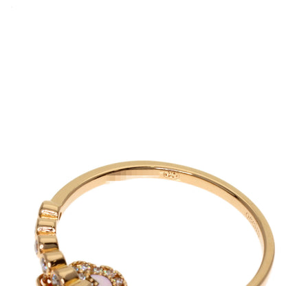 Qeelin Petite UE Diamond Ring K18 Pink Gold Ladies [Used]