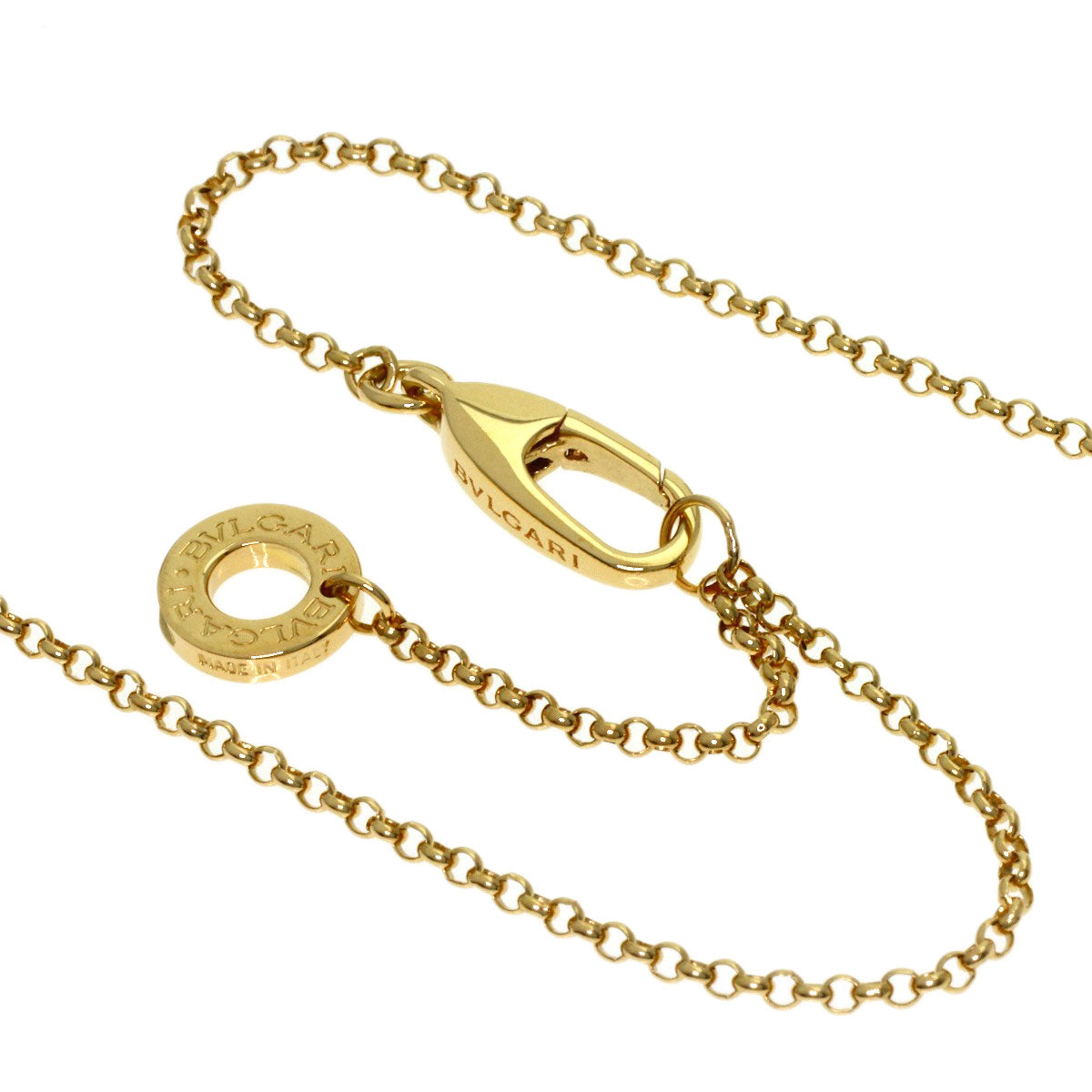 BVLGARI BVLGARI BVLGARI Onyx Necklace K18 Yellow Gold Ladies [Used]