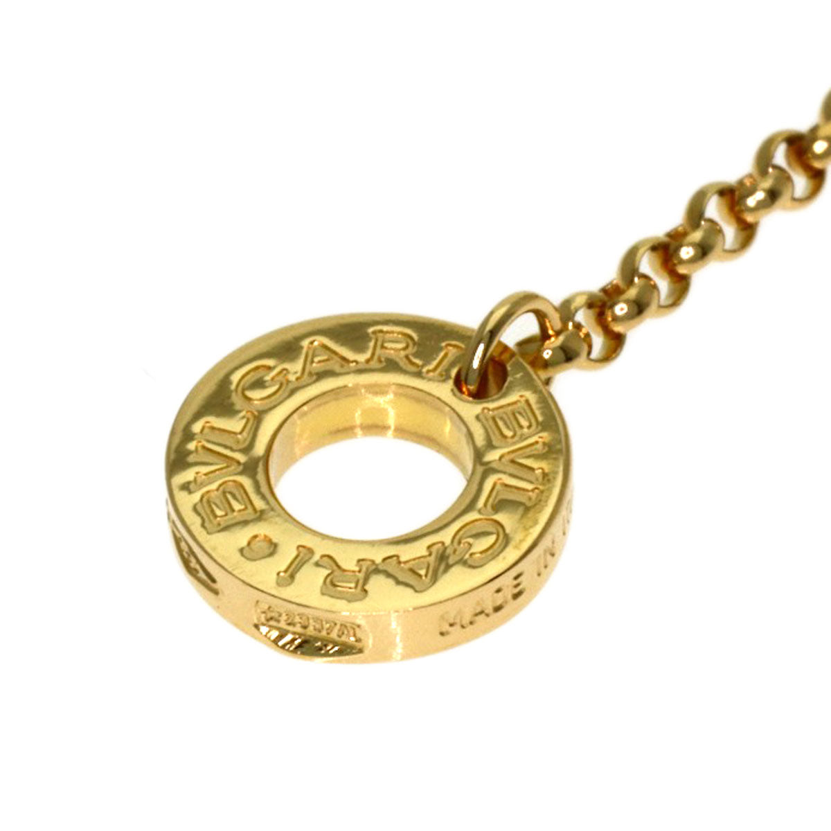 BVLGARI BVLGARI BVLGARI Onyx Necklace K18 Yellow Gold Ladies [Used]