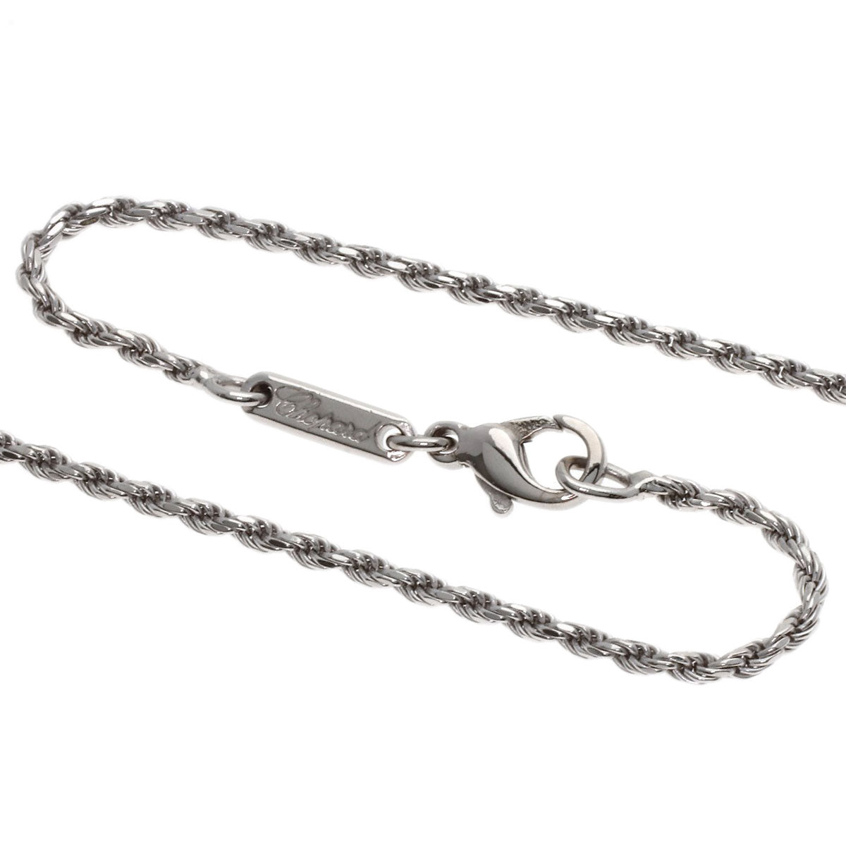 Chopard Happy diamond Necklace K18 White Gold Ladies [Used]