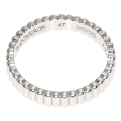 Boucheron Quatre Grosgrain #47 Ring K18 White Gold Ladies [Used]