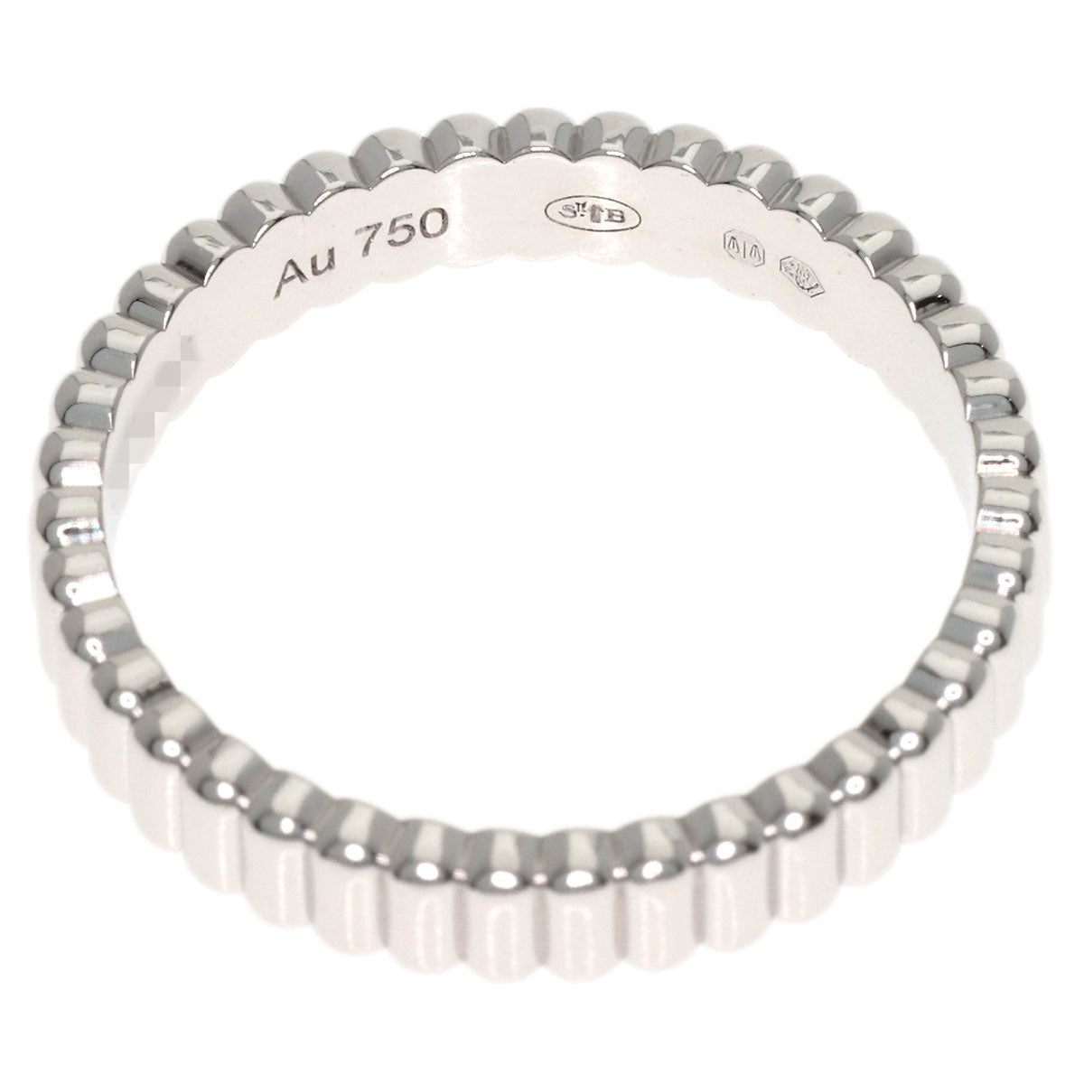 Boucheron Quatre Grosgrain #47 Ring K18 White Gold Ladies [Used]