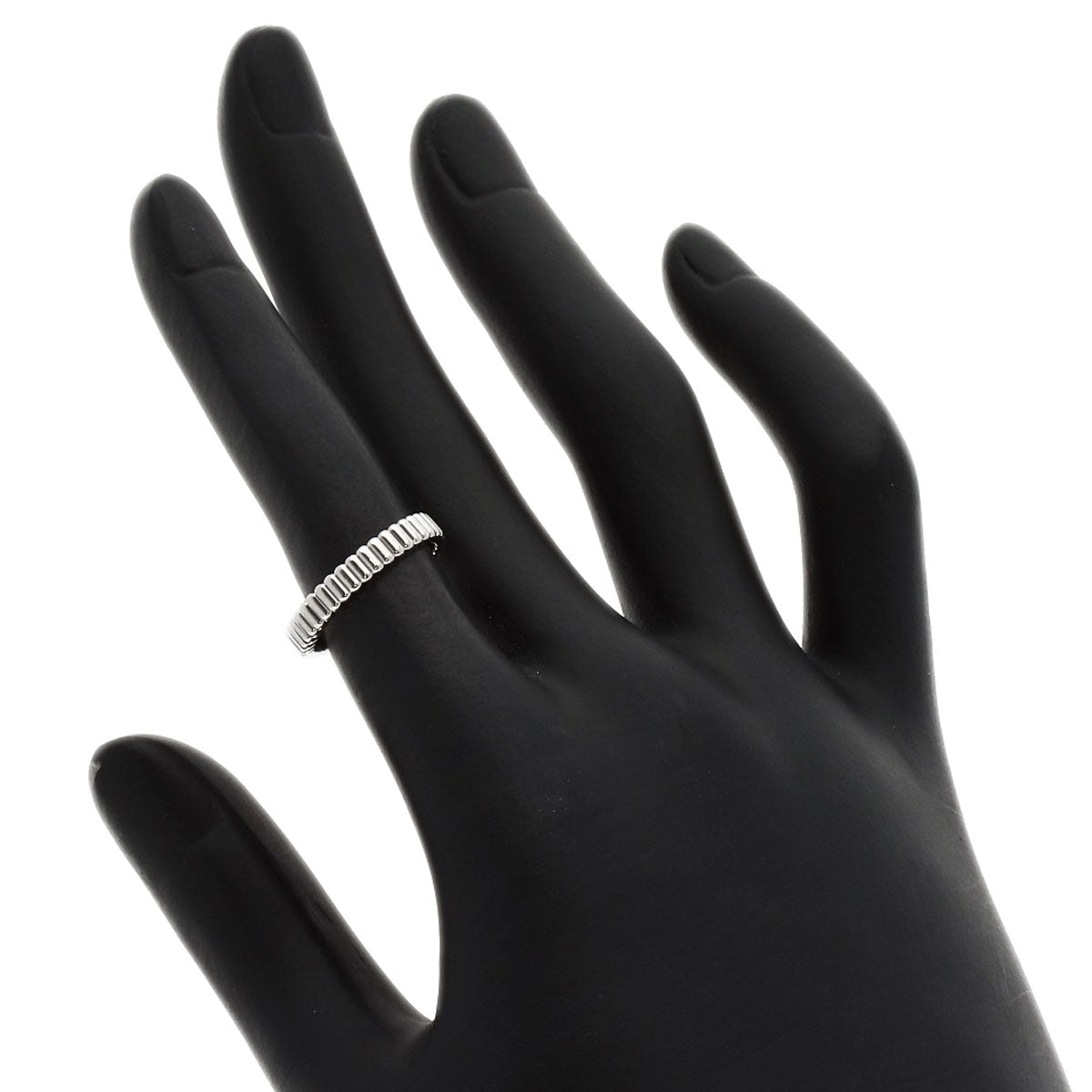 Boucheron Quatre Grosgrain #47 Ring K18 White Gold Ladies [Used]