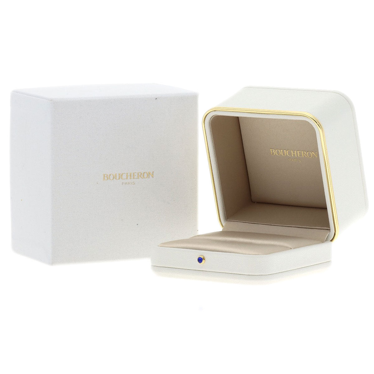 Boucheron Quatre Grosgrain #47 Ring K18 White Gold Ladies [Used]