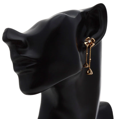 BVLGARI Fiorever Diamond earring K18 Pink Gold Ladies [Used]