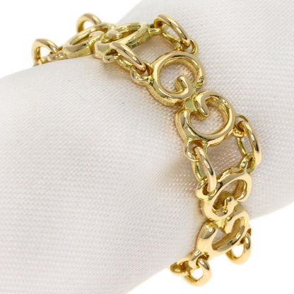 GUCCI Interlocking G Ring K18 Yellow Gold Ladies [Used]