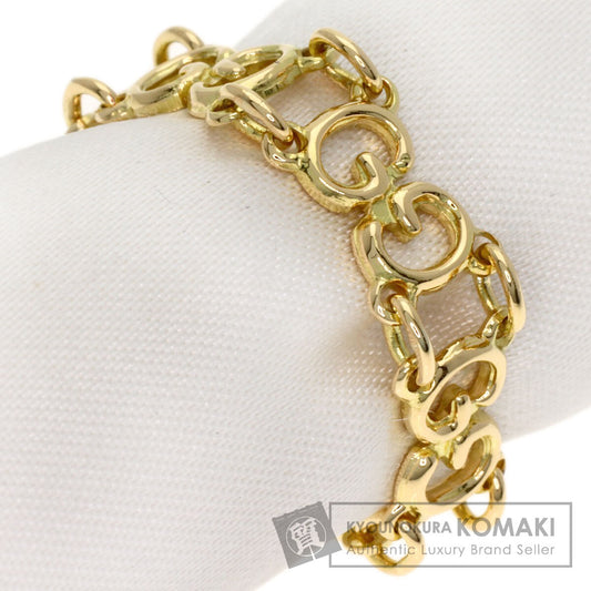 GUCCI Interlocking G Ring K18 Yellow Gold Ladies [Used]