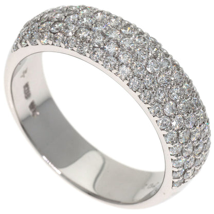 Ponte Vecchio Pave Diamond Ring K18 White Gold Ladies [Used]