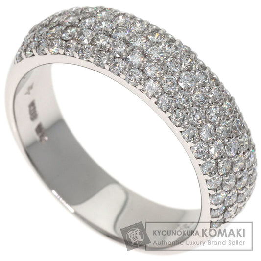 Ponte Vecchio Pave Diamond Ring K18 White Gold Ladies [Used]