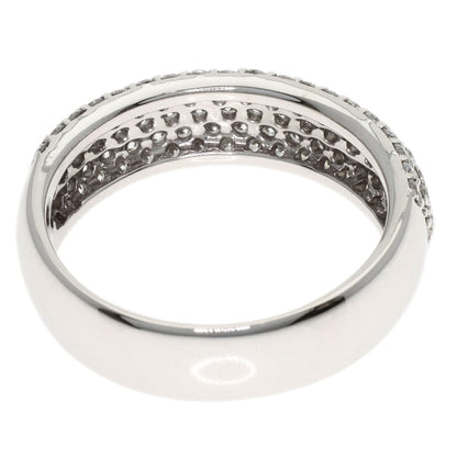 Ponte Vecchio Pave Diamond Ring K18 White Gold Ladies [Used]