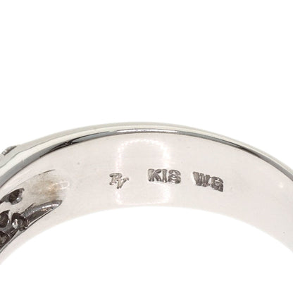 Ponte Vecchio Pave Diamond Ring K18 White Gold Ladies [Used]