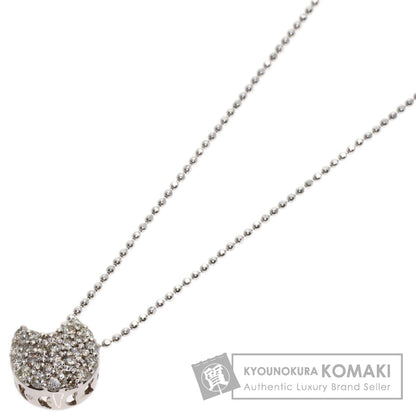 Ponte Vecchio Diamond Necklace K18 White Gold Ladies [Used]