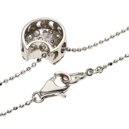 Ponte Vecchio Diamond Necklace K18 White Gold Ladies [Used]