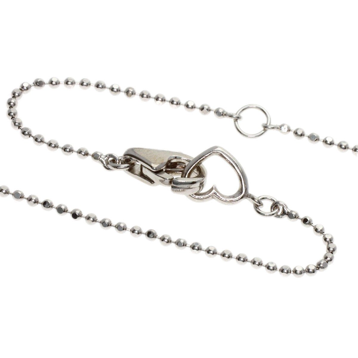 Ponte Vecchio Diamond Necklace K18 White Gold Ladies [Used]