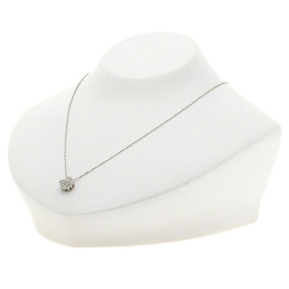 Ponte Vecchio Diamond Necklace K18 White Gold Ladies [Used]