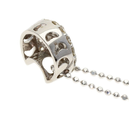 Ponte Vecchio Diamond Necklace K18 White Gold Ladies [Used]