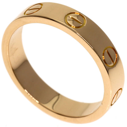 CARTIER mini love ring #48 Ring K18 Pink Gold Ladies [Used]