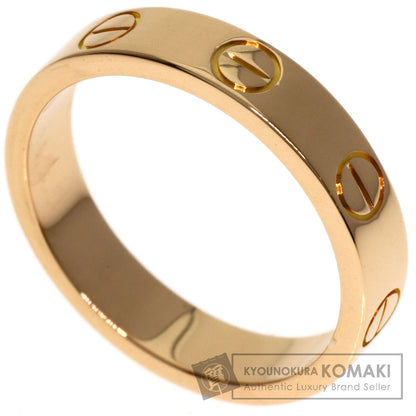 CARTIER mini love ring #48 Ring K18 Pink Gold Ladies [Used]