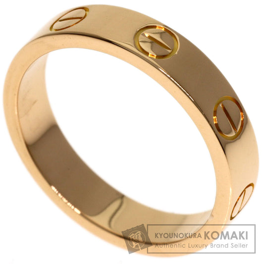 CARTIER mini love ring #48 Ring K18 Pink Gold Ladies [Used]