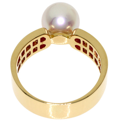TASAKI Pearl Pearl Ruby Ring K18 Yellow Gold Ladies [Used]