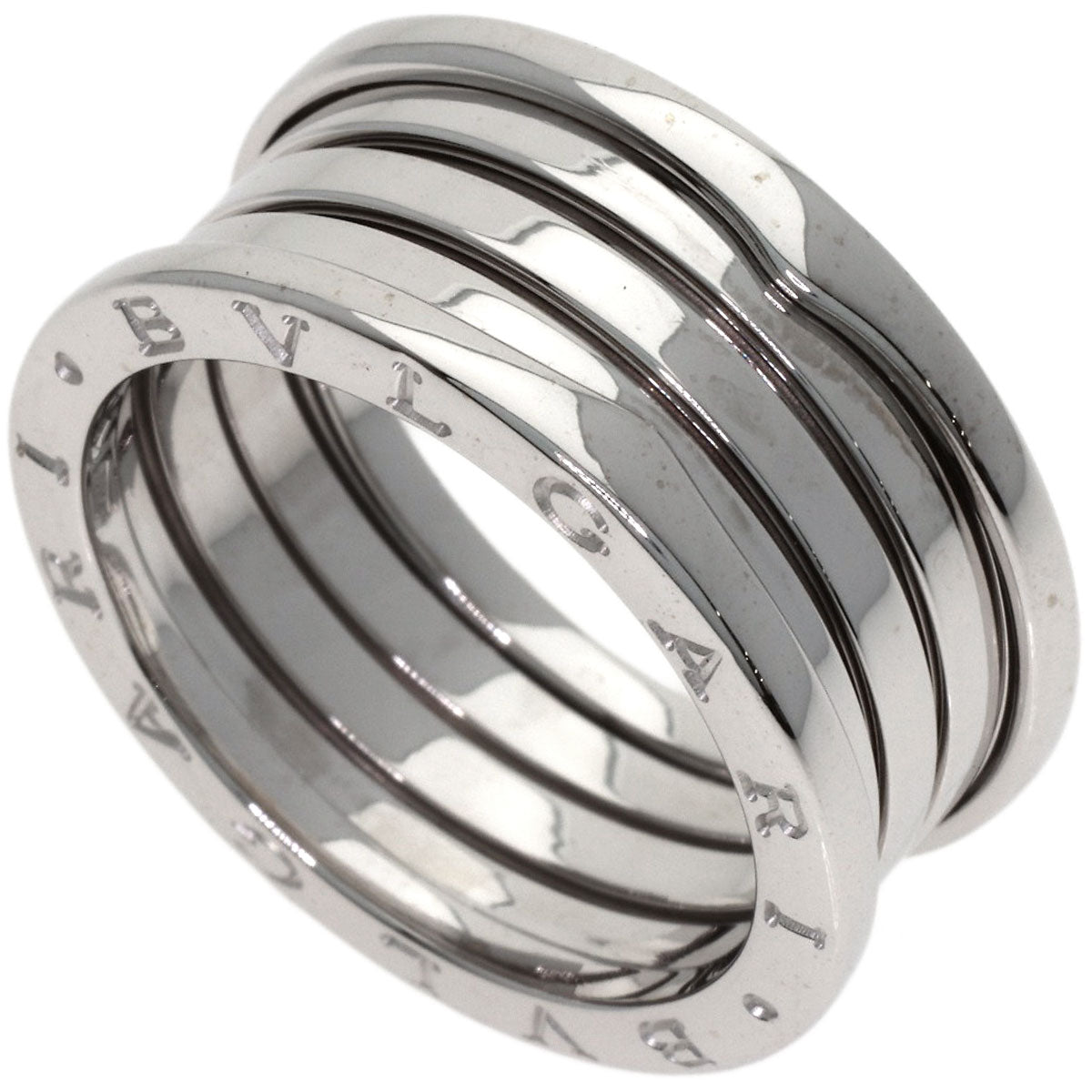 BVLGARI B.zero1 4-band #63 Ring K18 White Gold Ladies [Used]