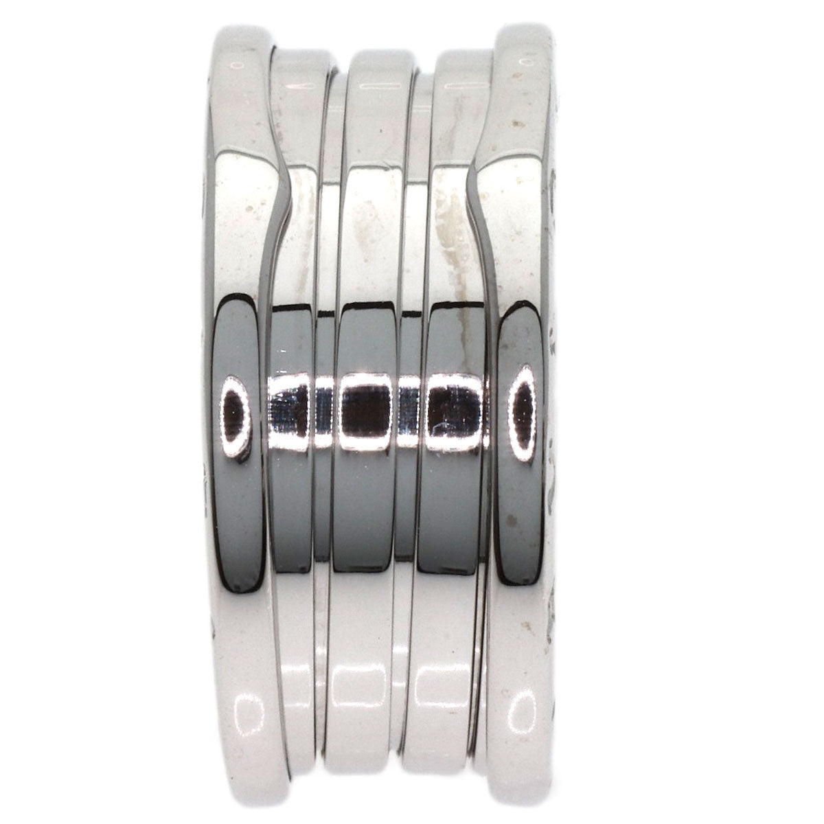 BVLGARI B.zero1 4-band #63 Ring K18 White Gold Ladies [Used]