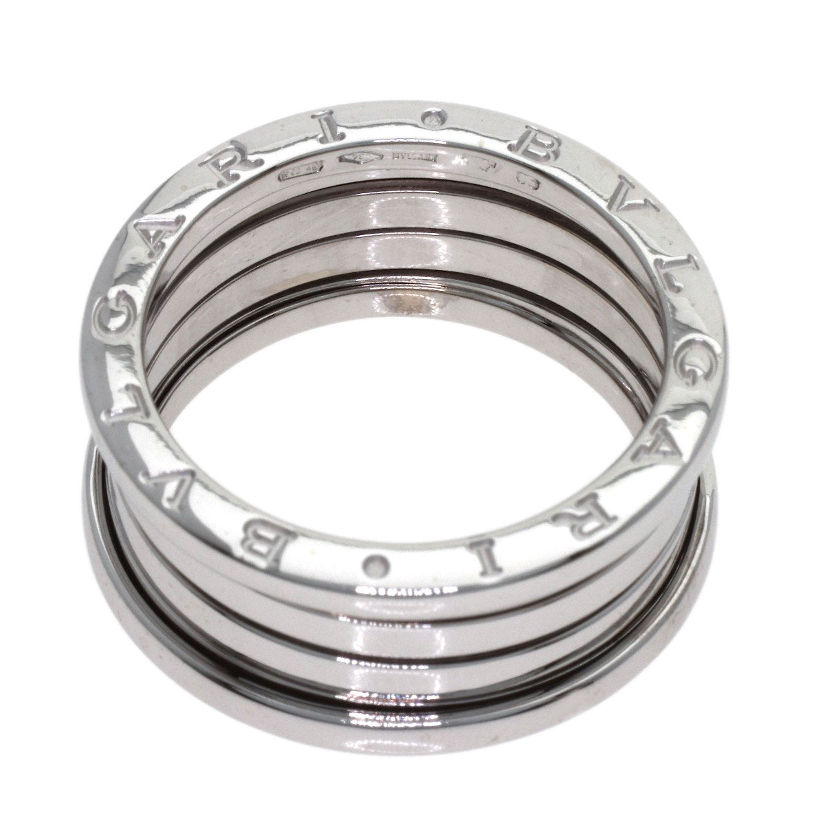 BVLGARI B.zero1 4-band #63 Ring K18 White Gold Ladies [Used]