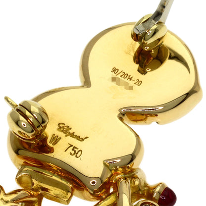 Chopard Bear Bicycle Motif Ruby Sapphire Brooch K18 Yellow Gold Ladies [Used]