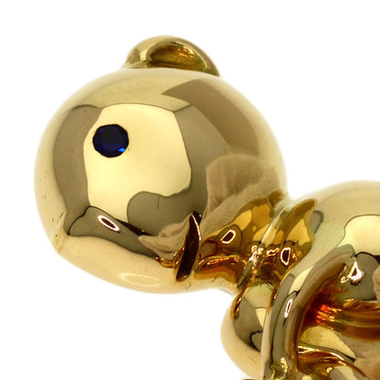 Chopard Bear Bicycle Motif Ruby Sapphire Brooch K18 Yellow Gold Ladies [Used]