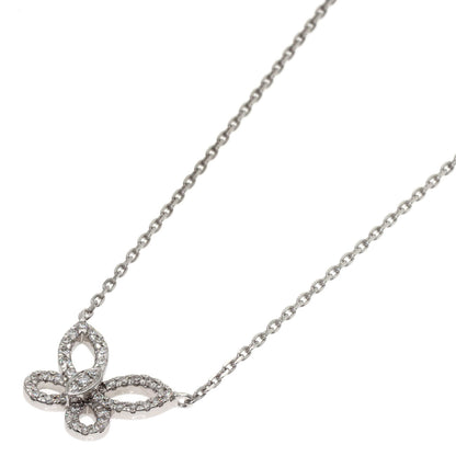 GRAFF Mini Butterfly Diamond Necklace K18 White Gold Ladies [Used]