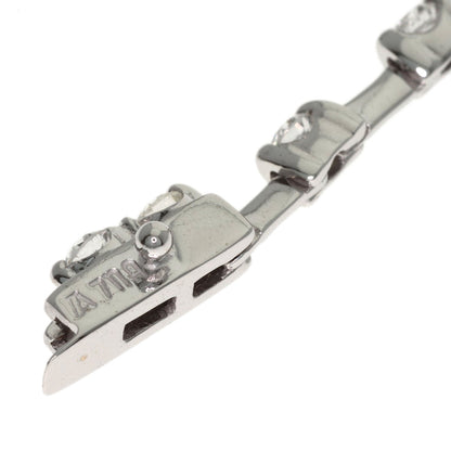 De Beers LINE Diamond Necklace K18 White Gold Ladies [Used]