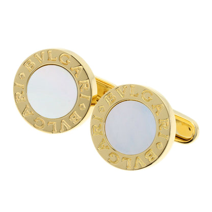 BVLGARI BVLGARI BVLGARI Shell cuffs K18 Yellow Gold mens [Used]