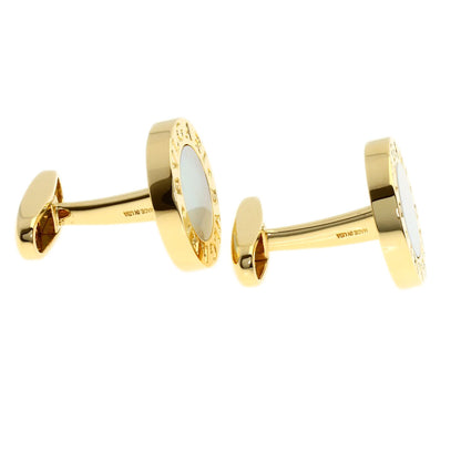 BVLGARI BVLGARI BVLGARI Shell cuffs K18 Yellow Gold mens [Used]