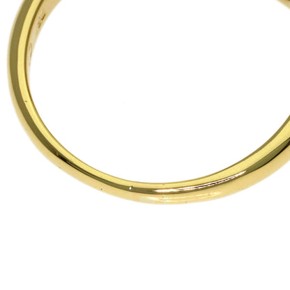 Dior Logo diamond Ring K18 Yellow Gold Ladies [Used]