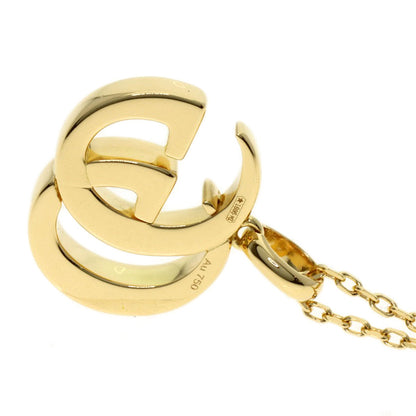 GUCCI GG Running Long Necklace K18 Yellow Gold Ladies [Used]