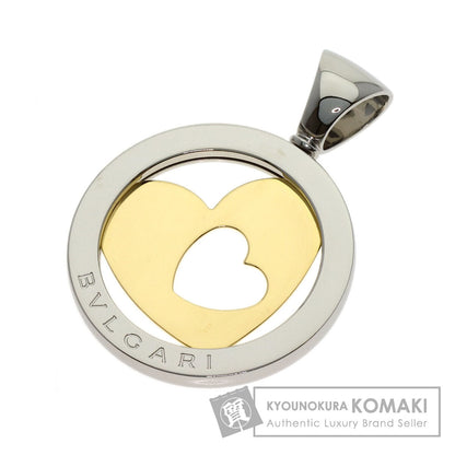 BVLGARI Tond Heart Pendant top K18 Yellow Gold Stainless SteelLadies [Used]