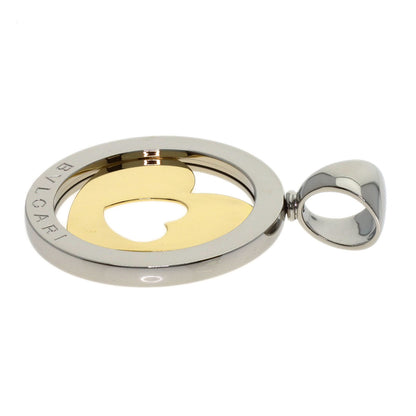 BVLGARI Tond Heart Pendant top K18 Yellow Gold Stainless SteelLadies [Used]