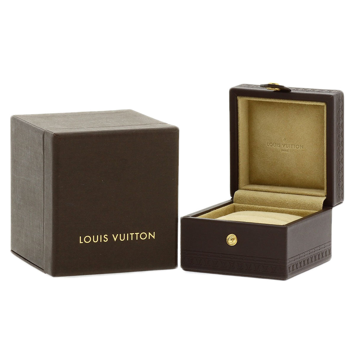 LOUIS VUITTON Berg Blossom GM Diamond #50 Ring K18 White Gold Ladies [Used]