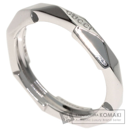 GUCCI Link to Love Studs #19 Ring K18 White Gold Ladies [Used]