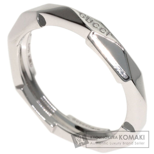 GUCCI Link to Love Studs #19 Ring K18 White Gold Ladies [Used]
