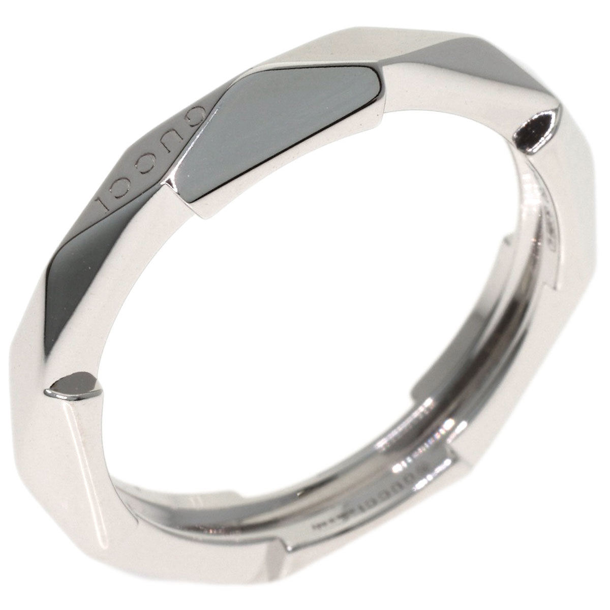 GUCCI Link to Love Studs #19 Ring K18 White Gold Ladies [Used]