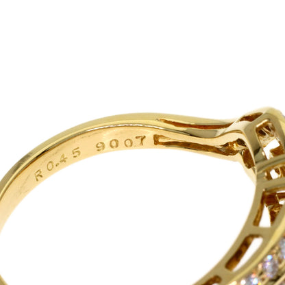 POLA Ruby Diamond Ring K18 Yellow Gold Ladies [Used]