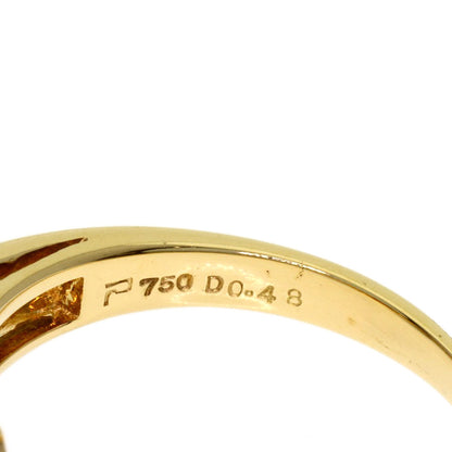 POLA Ruby Diamond Ring K18 Yellow Gold Ladies [Used]