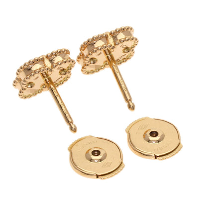 Van Cleef & Arpels Sweet Alhambra Carnelian earring K18 Pink Gold Ladies [Used]