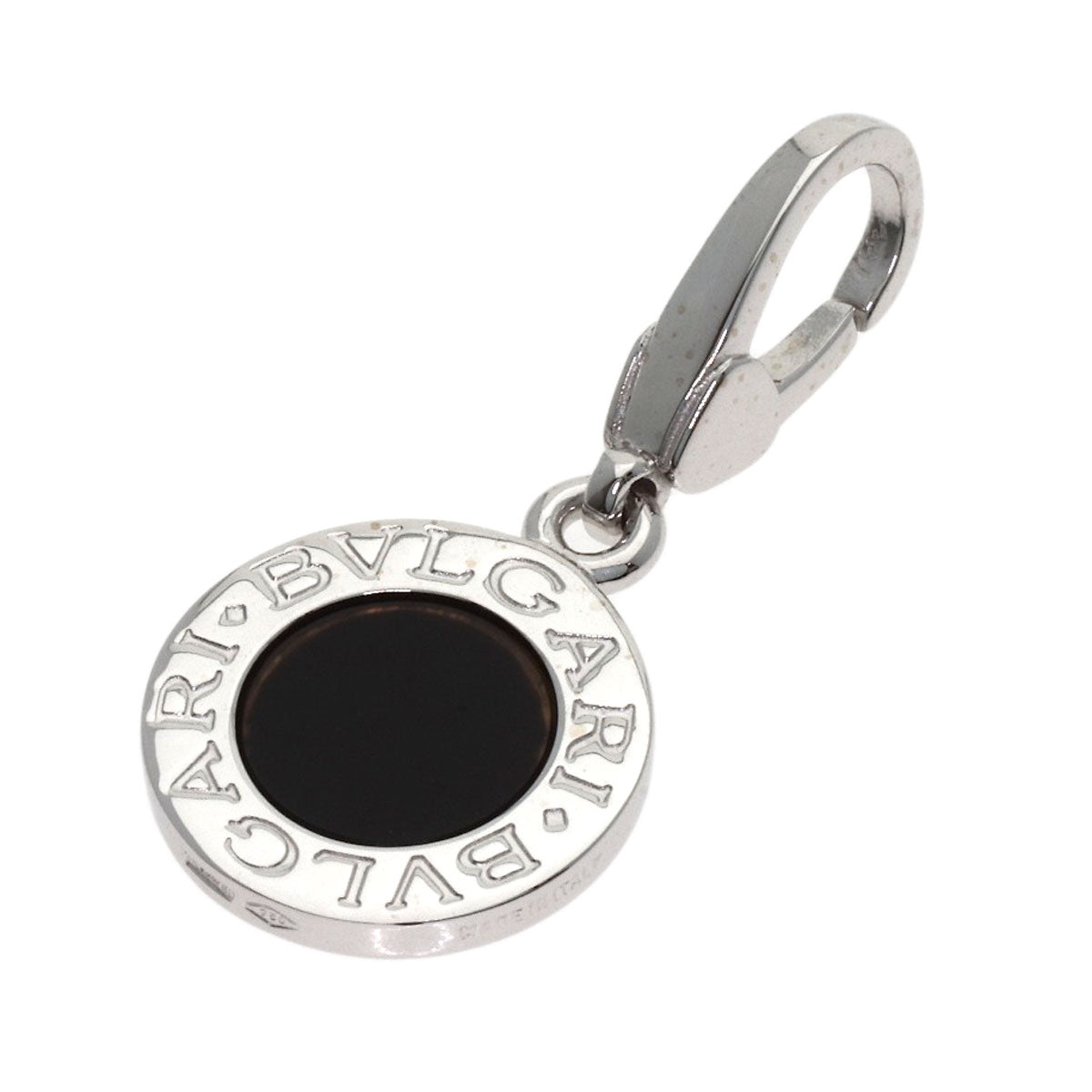 BVLGARI BVLGARI BVLGARI Onyx charm Pendant top K18 White Gold Ladies [Used]