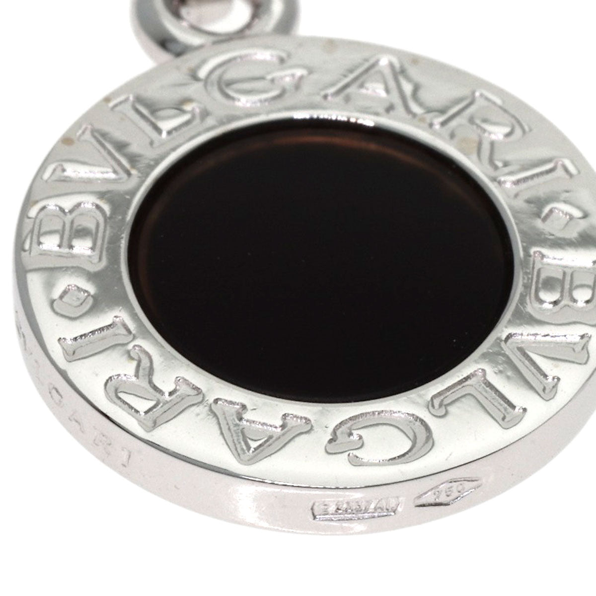 BVLGARI BVLGARI BVLGARI Onyx charm Pendant top K18 White Gold Ladies [Used]