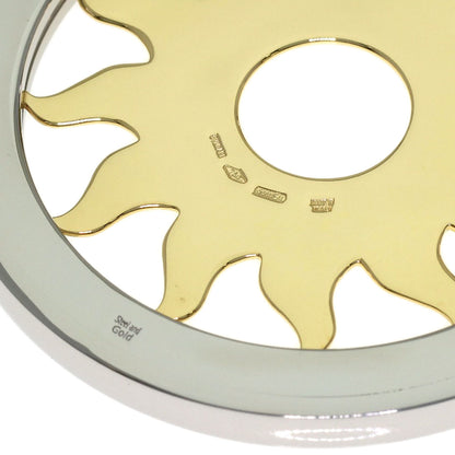 BVLGARI Tondo Sun Large Necklace K18 Yellow Gold Stainless Steelunisex [Used]