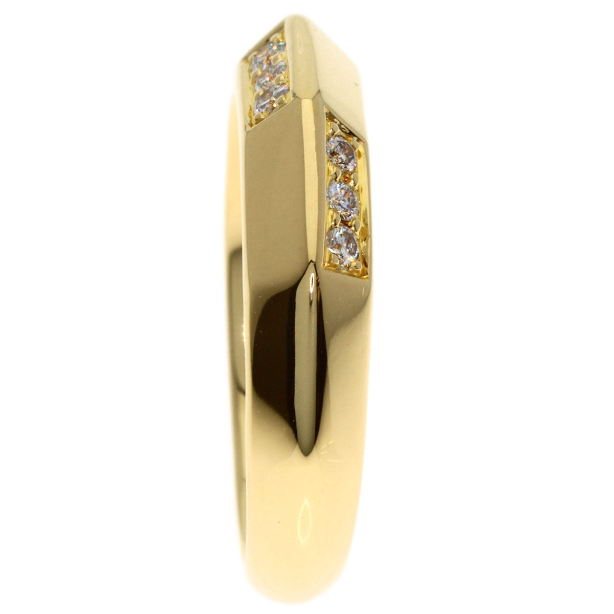 CELINE Diamond Ring K18 Yellow Gold Ladies [Used]