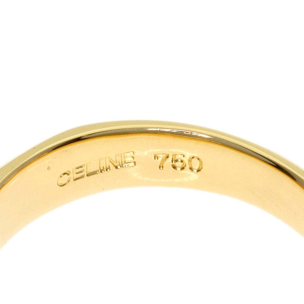 CELINE Diamond Ring K18 Yellow Gold Ladies [Used]